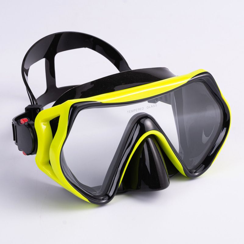 New Professional Equipment Goggles HD Tempered Glass Anti-Fog Diving Full Dry Snorkeling Mask_desvips.com
