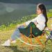 Camping Picnic Art Sketching Chair Portable Lightweight Fishing Stool Outdoor Moon Recliner Folding Bed_desvips.com