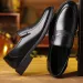 Mens Flat Shoes/5cm Dress Formal Leather Elevator Height Increase Shoes Mens Business Wedding Oxford Zapatos De Hombre_desvips.com