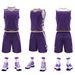 Adult Children's Basketball Uniform Set, Unisex Plain Student Competition Vest Jersey, Customizable With Logo, Number,_desvips.com