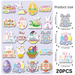 20 Pieces Of Easter Egg Refrigerator, Cartoon Atmosphere Magnets, Holiday Creative Decoration Pegboard Magnetic_desvips.com