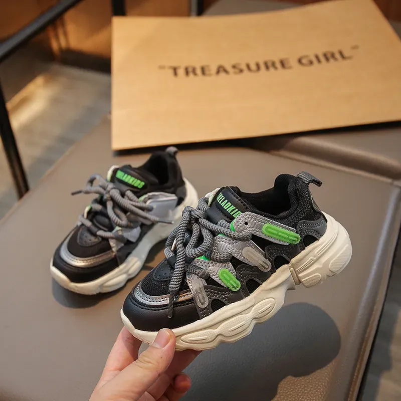 Children's Sports Kids Sneakers Toddlers Boys Girls Casual Kidsnest Mesh Fashion School Running Shoes New Soft Sizes_desvips.com