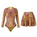 2025 Smart Sun Protection Swimsuit For Women, Cross-Border European And American Long Sleeve Mesh One-Piece Swimsuit,_desvips.com