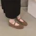 Women's Soft Leather Round Toe Ballet Flats Slip-On Casual Spring Shoes 4 656fc_desvips.com