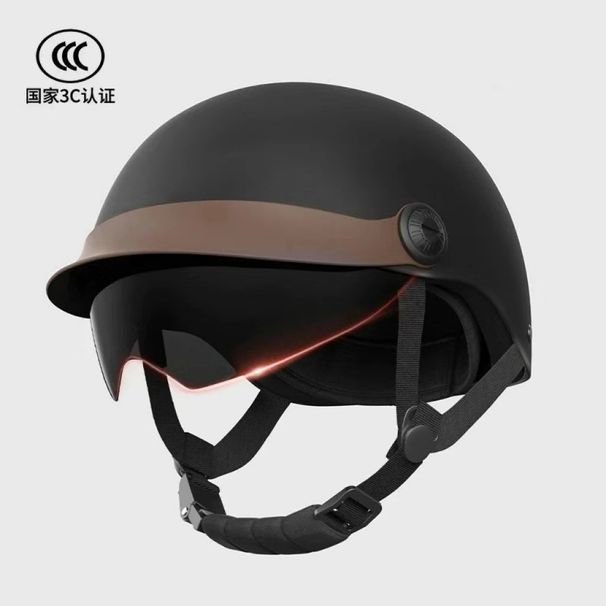Vintage Ultra Light Electric Bicycle Helmet Sunscreen Breathable Motorcycle Half Helmet Fall Prevention Safety Helmets Riding_desvips.com