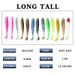 Lure Bait 12 Colors Colorful Two Color T Tail Soft Bait 1.8g/6.5cm Bait Simulation Fish Bait 10 Pieces Per Bag_desvips.com