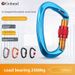 Gorm Professional Climbing Master Lock Hook 9203 Outdoor Quickdraw Carabiner Safety Aluminum Alloy D-Type Hanging Buckle_desvips.com