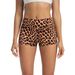 Women’s Clothing Yoga Shorts Women's Hot Pants Sports High Waist One Point Abdomen Pants High Elastic Tights Printed Leopard Print Fitness Pants_desvips.com