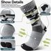 4Pairs Thick Gray Camouflage Men‘s Winter Autumn Elastic Wool Mid Tube Sports Soft Thermal Crew Outdoor Socks Hiking_desvips.com