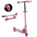Monopattino Per Bambini 3-7 Anni Pieghevole A 2 Ruote E Altezza Regolabile, 67x30x63/68/73/76 Cm, Rosa_desvips.com