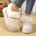 Winter New Plush Thickened Fluffy Snow Boots Women's Thick-soled Medium Tube Cotton Boots Non-slip And Warm Women's Cotton Shoes_desvips.com