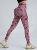 High Waist Seamless Peach Hip Yoga Pants Tummy Control Women's Running Sports Fitness Leggings_desvips.com