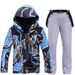 001 Men's Suit Set Snowboard And Ski Jacket Pants Winter Outdoor Warm Thickened_desvips.com