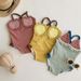 Baby For Girls, Summer Outfit, Thin And Stylish Cute Infant One-Piece Swimsuit With Straps_desvips.com