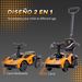 2 En 1 Coche Correpasillos Para Niños 12-36 Meses Lamborghini Essenza SCV12 Con Bocina Mango De Empuje Naranja Y_desvips.com