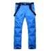 Autumn Winter Outdoor New Men And Women Snowboard Windproof Water-Resistant Warm Bib Ski Mountaineering Assault Pants_desvips.com