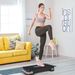 Stepper Fitness , Step Fitness Con Altezza Regolabile 10-15 Cm, Con Strato Antiscivolo, Pedana Step Fitness Per Allenamento A Palestra, 68x29cm, Nero E Grigio_desvips.com