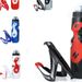 New Bicycle + Set Mountain Bike Carbon Fiber Texture V-Shaped Water Bottle Cage Outdoor Cycling Gear_desvips.com