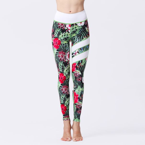 New Women's Pants Tight High Waist Butt-Lifting Quick-Dry Leggings Sports Fitness Yoga Wear Printed_desvips.com
