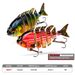 Bionic Plastic Hard 6-Section Multi-Section Fishing Lure 8cm 16g Perch Bass Universal Bait HS077_desvips.com