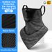 Motorcycle Riding Face Mask Breathable Mesh Ear Loops Sun Protection Neck Warmer Nylon Ice Silk UV Protection Triangular Scarf_desvips.com