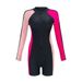One-Piece Suits Swimsuit Women's One Piece Long Sleeved Surfing Suit New Boxer Shorts Diving Suit Conservative Zipper Swimsuit_desvips.com