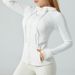 PeakGo QCFE Autumn Winter Naked Feeling Hooded Sportswear European And American Women's Long Sleeve Zipper Tight Yoga Jacket_desvips.com