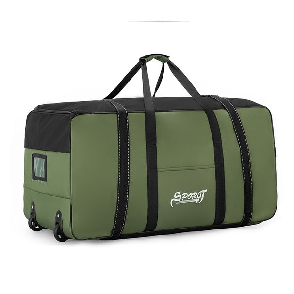Spring Student Luggage Large Capacity Foldable Checked Bag Residential Quilt Storage Travel With Wheels_desvips.com