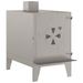 Camping Stove - Corten Steel - Rusty Color - Weatherproof And Durable - With Flue For Gentle Venting - Perfect For Outdoor Cooking_desvips.com