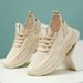 Shoes Women Spring New Fashion Casual Running Trend Flying Weave Women's Sports Shoes_desvips.com