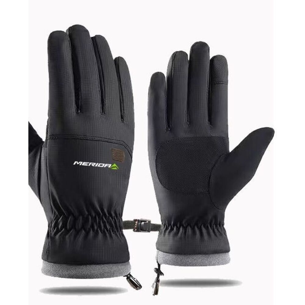 Merida Winter Warm Touchscreen Windproof Coldproof Fleece Lined Thickened Outdoor Cycling Ski Gloves_desvips.com