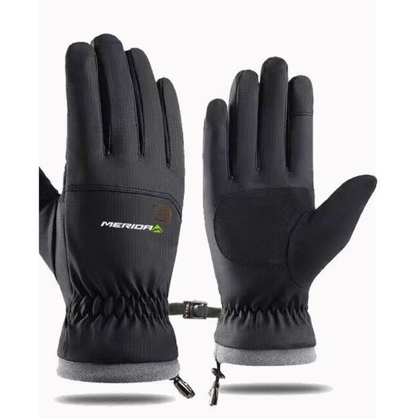 Merida Winter Warm Touchscreen Windproof Coldproof Fleece Lined Thickened Outdoor Cycling Ski Gloves_desvips.com