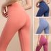 Bare Sensation Waist Peach Spor Yoga High Elasticity Butt Lift Tight Breathable Quick Dry Seamless Running Fitness_desvips.com