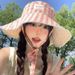 Women's Wide Brim Bucket Hat - UPF50+ Reversible Plaid Design With Adjustable Drawstring Summer Sun Hat For Beach/Travel_desvips.com