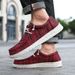 Unbeatable Quality Oversized Dude Lefu Trendy Casual Men's Canvas Shoes, Shoe Covers, Lazy Feet, One Foot Kick_desvips.com