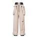 Single-layer Fleece-lined Snow Pants, Mountaineering Ski Windproof Waterproof Overalls, Warm Women's And Loose-fitting_desvips.com
