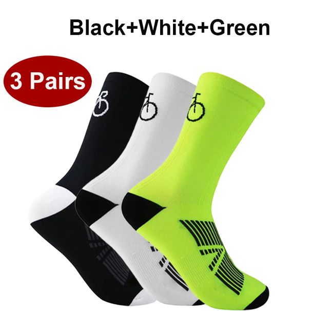5 Pairs Winter Cycling Socks Men MTB Bike Sock Breathable Road Bicycle Sock Football Soccer Mid Tube Outdoor Sport Racing Socks_desvips.com