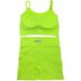 Women's Summer Nylon Casual Tank Top Set With Sponge Padding Fitness Body Building Sports_desvips.com
