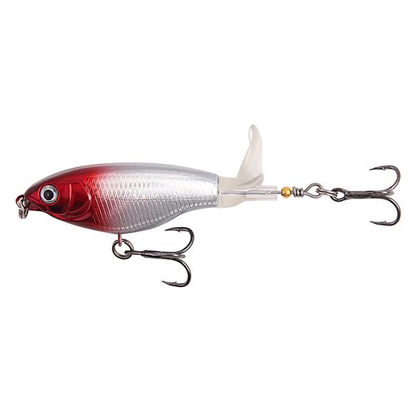 1Pcs 9.2cm 6g Topwater Top Water Fishing Lure Trolling Catfish Artificial Hard Bait With Soft Rotating Tail Fishing Tackle_desvips.com