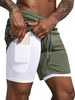 Men'S Casual Athletic - Breathable, Lightweight Polyester, Red With Black Side Pockets And Waistband, Perfect For_desvips.com