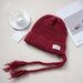 Yangchao Wanmei Blue Ear Protection Balaclava Winter Warm Knitted Wool Hat For Big Heads_desvips.com