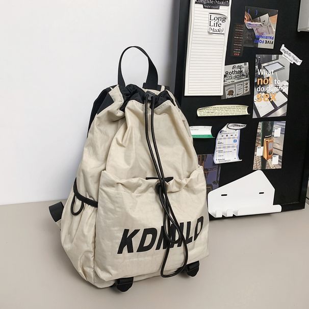 Outdoor Sports Lihtweiht Drawstrin Pocket Travel Backpack Men's And Women's Climbin Bas Collee Students Tuition_desvips.com