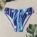 Men's Cross-Border Triangle Trunks Printed Patchwork European And American Style Swimming Beach Youth Low Waist Trendy_desvips.com