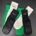 001 Women's Fitness Floor Trendy Mid-Calf Letter Yoga Sports Sweat-Absorbent Breathable Non-Slip Professional Pilates Socks_desvips.com