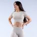 DFYNEIgnite Women's Running Yoga Sports Bra Quick Drying Breathable Vest Style Fitness Short Sleeve Gym Top_desvips.com