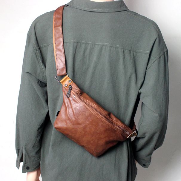 Men Outdoor Casual Korean Style Fashionable Chest Bag_desvips.com