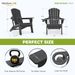 Nevilywood Adirondack Chair, HDPE Folding Outdoor Chair In Black_desvips.com