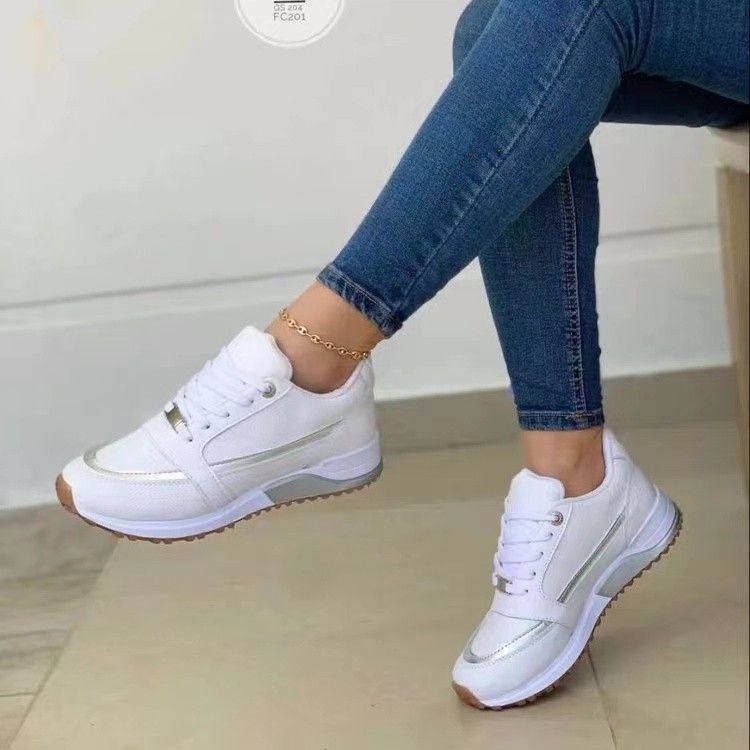 2024 New Large Size Color Matching Women's Sports Comfortable Casual Shoes Jaadu_desvips.com