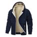 Animal Game Caual Hoodie For Men Heavyweight Fleece Sweathirt Sherpa Lined Hooded Zipper Jacket Thick Streetwear_desvips.com