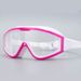 Adult Large Frame Silicone Anti-fog HD Electroplated Sunshade Transparent Glasses Eye Protection Swimming_desvips.com